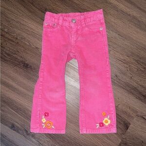 Gymboree Corduroy Flower Jeans (2/3T)